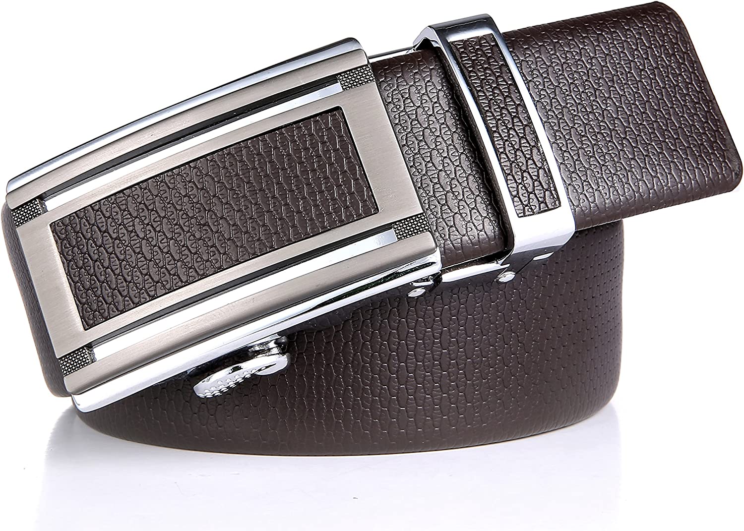 Mio Marino Classic Ratchet Belt - Premium Leather - 1.38 Wide - Adjustable Buckle - Image 7